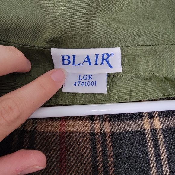Vintage Blair Tan Jacket LG Retro 90s Y2K Flannel Lined Hooded Coat - Picture 5 of 15